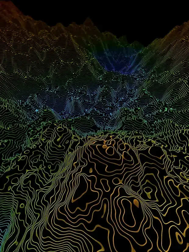 Géomètre-expert relevant un terrain au tachéomètre